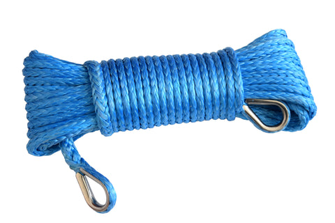 Blue QIQU 1/4 inch Winch Extension Rope