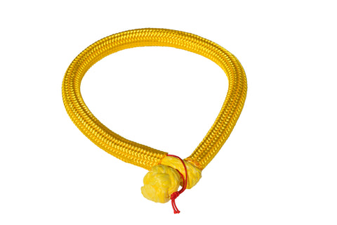 QIQU yellow 6mm*150mm UHMWPE Fiber Braided Soft Shackle