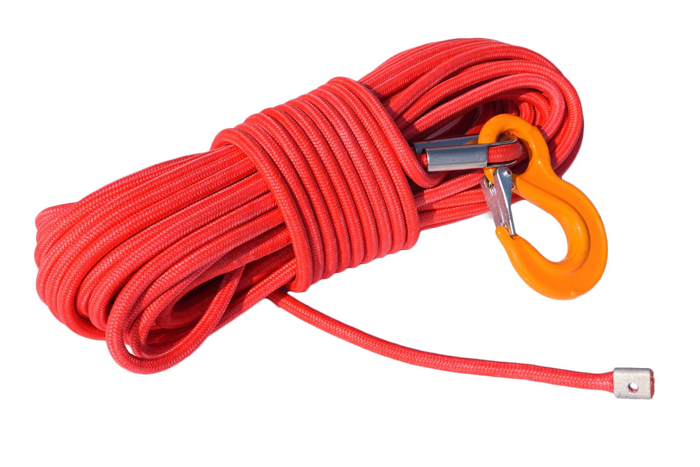 12mm*30m Red UHMWPE core with UHMWPE jacket Synthetic Rope,Winch