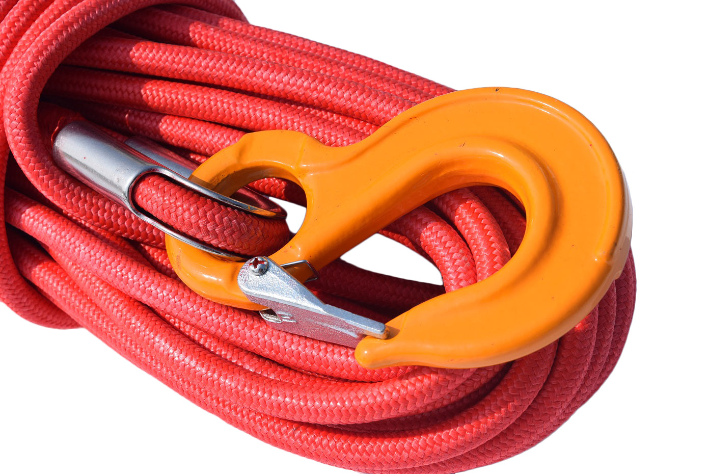 12mm*30m Red UHMWPE core with UHMWPE jacket Synthetic Rope,Winch