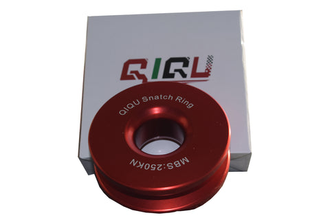 QIQU Snatch Ring Kits including Snatch Ring(25T) & Soft Shackle(1/2 inch)